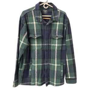 Abercrombie & Fitch Men's Long Sleeve Plaid 100% cotton Flannel